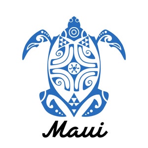 Maui Turtle Graphic Tee TShirt
