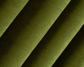 Custom Green Grommet Linen Curtain