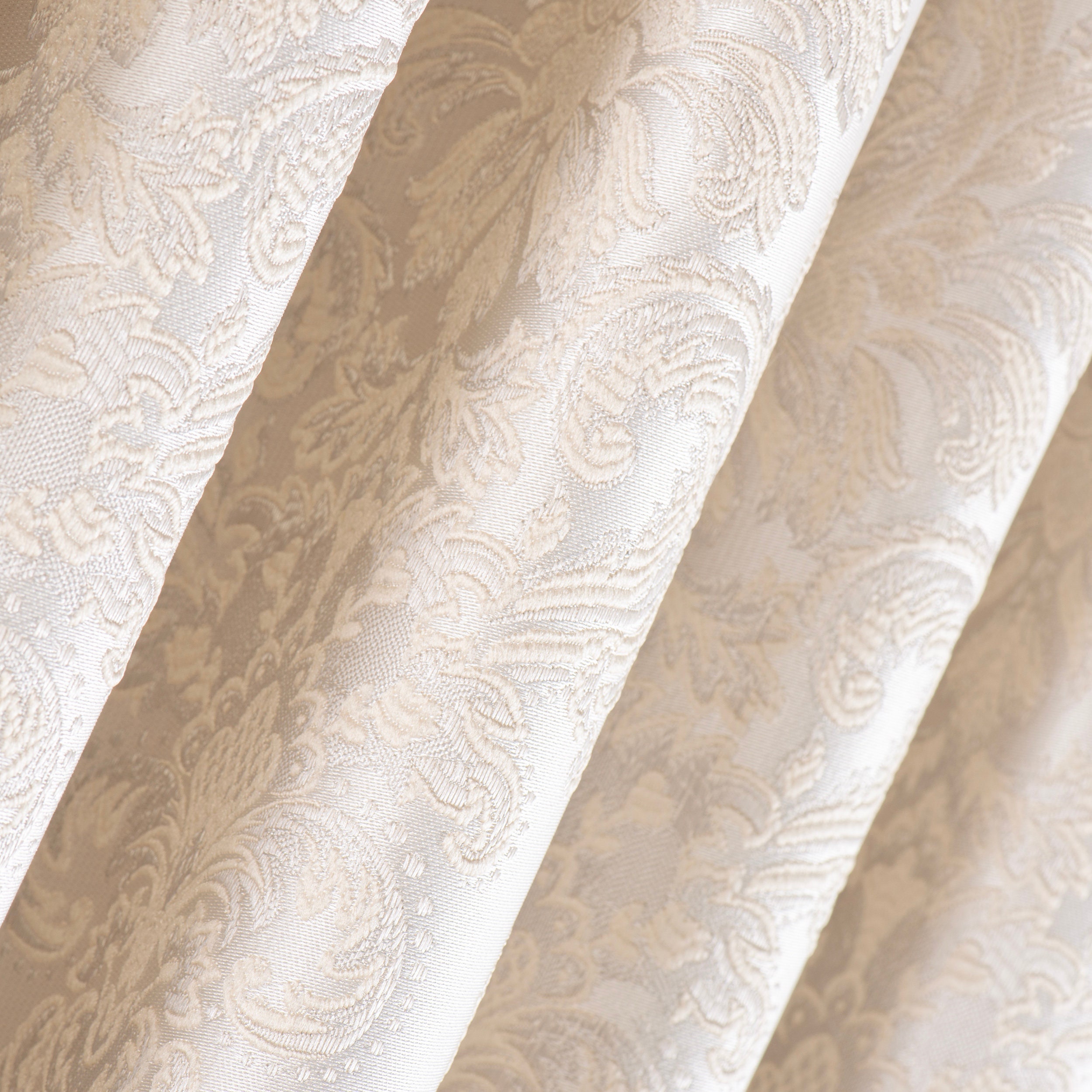 Luxury Jacquard Blackout Pleated Curtains, 12 Colors, Extra Wide, 100% Blackout Drapes, Hooks & Rings, Rod Pocket, Back Tab, Grommet