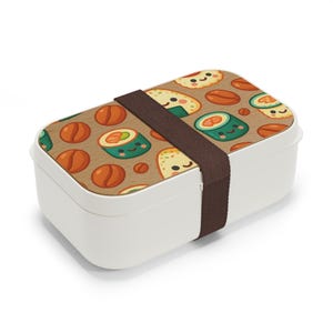 Kawaii Bento Lunch Box - Cute Sushi Design, Eco-Friendly Kids Lunch Container, Reusable Japanese Bento Box, Fun School Supplies, Anime Gift