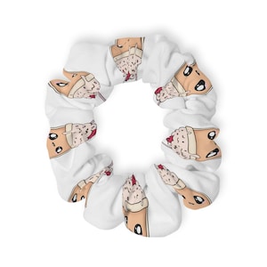 Kawaii Character Scrunchie - Cute Anime Hair Tie, Soft Hair Accessory for Girls, Women, Gift, Everyday Wear, Party Wear, Unique Hair Elastic