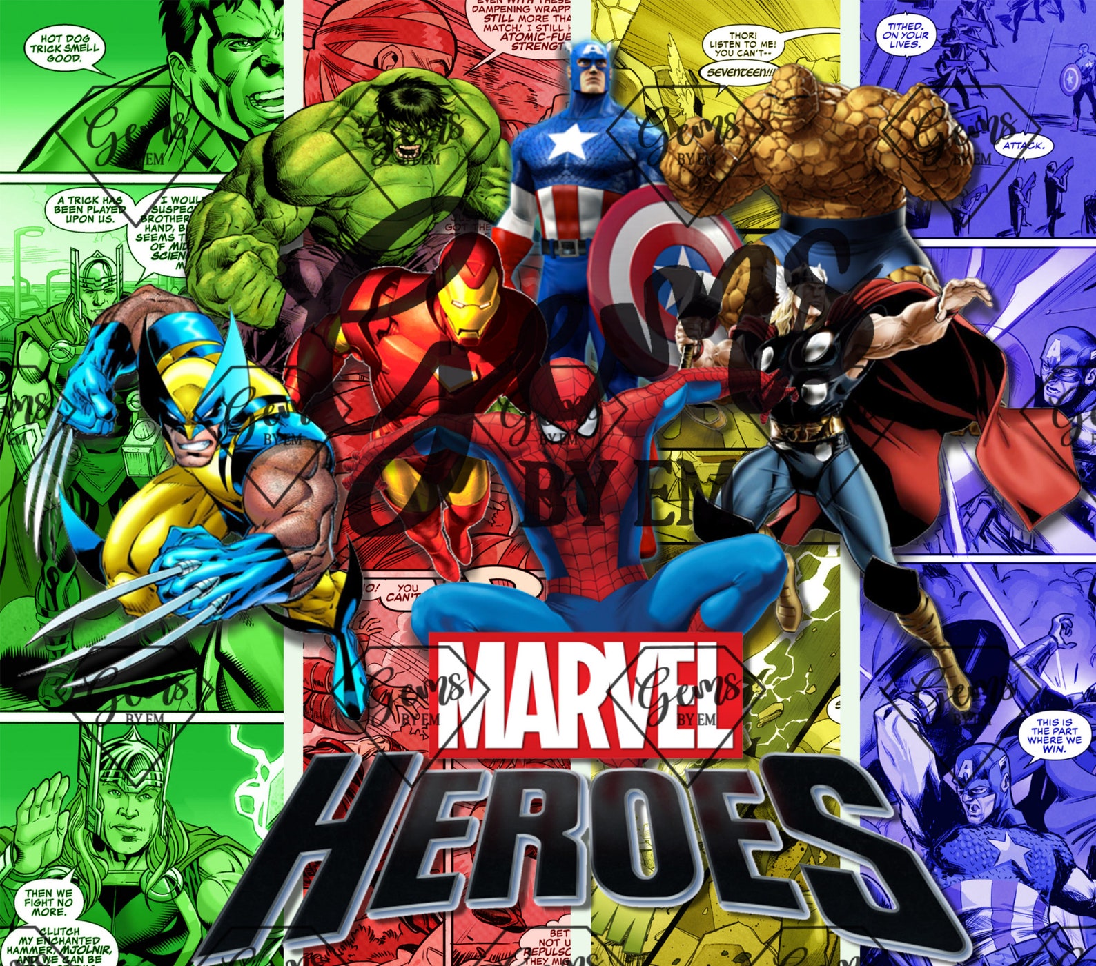 Marvel Heroes Sublimation Wrap 20 OZ - Etsy