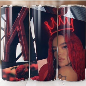 Karol G Sublimation Tumbler Wrap PNG 20/30oz