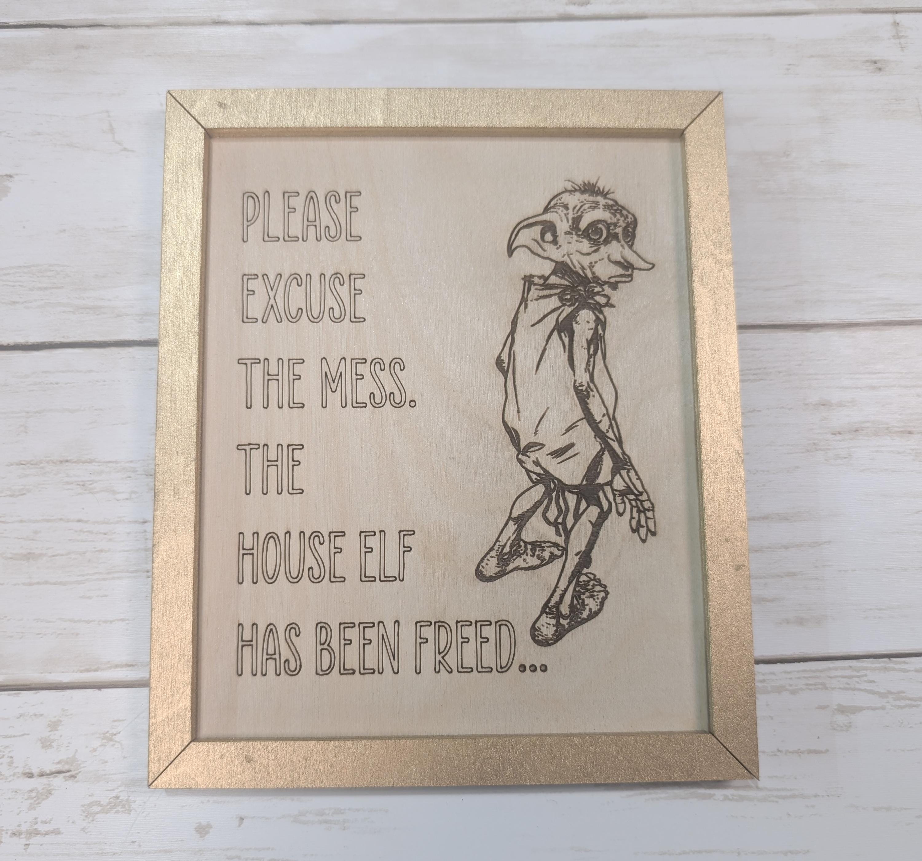 Free Dobby Sign - Etsy