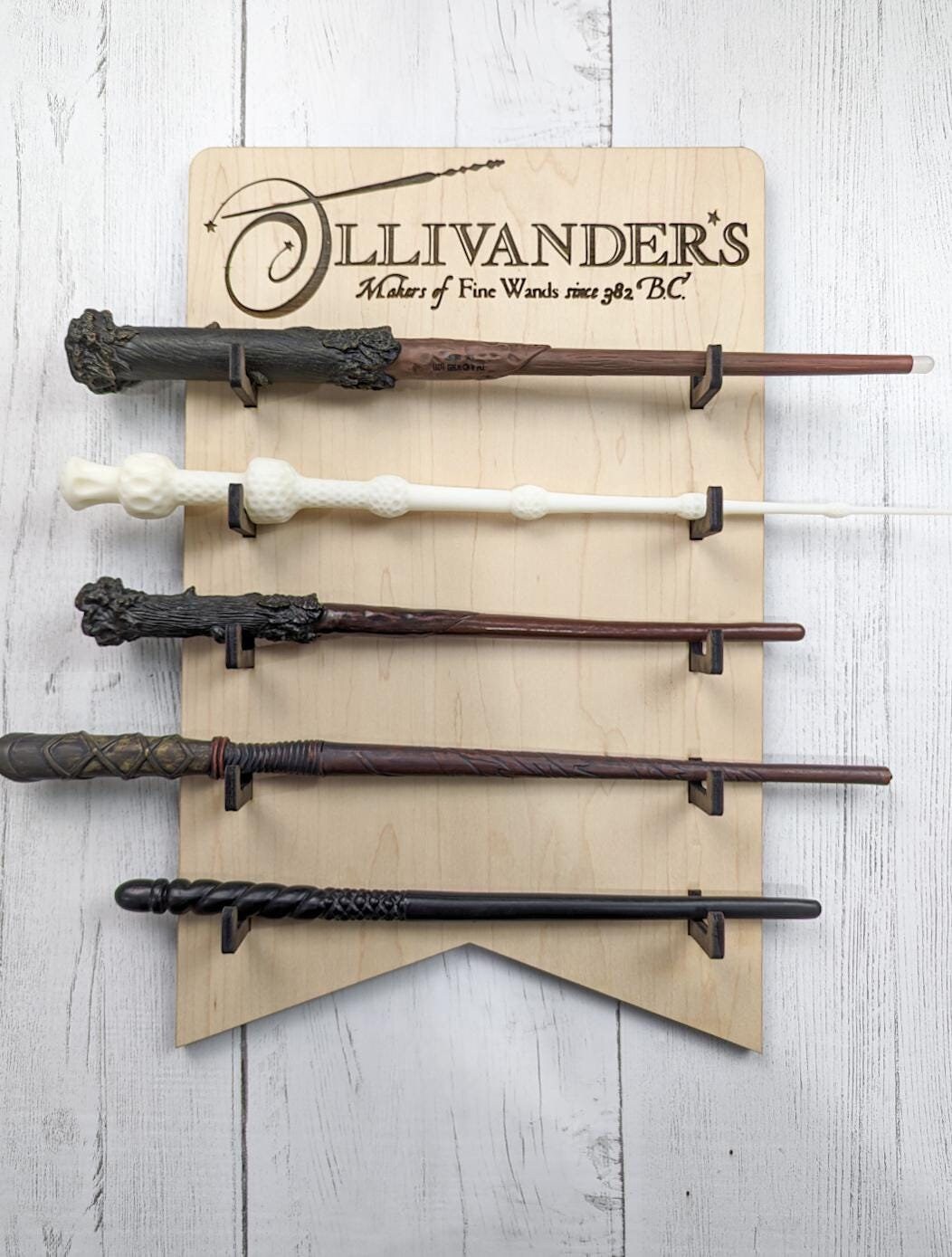 Ollivander's Wand Holder or Craft Kit for Wizard Decor, 15.5x10