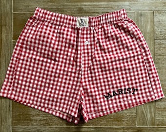 College or Sorority Gingham Shorts