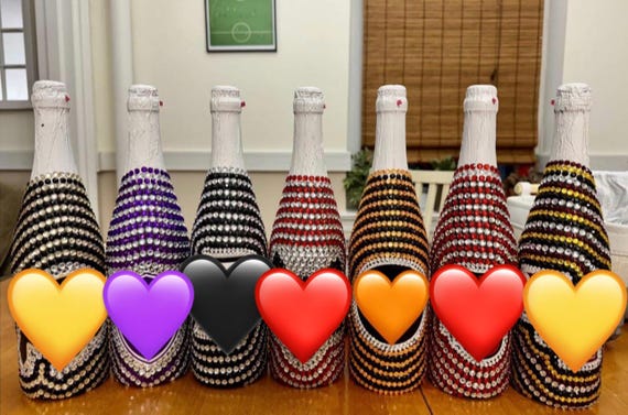 Bed Party College Bling Bottle, College Commitments, Graduation Parties, Birthdays, etc Not Alcohol