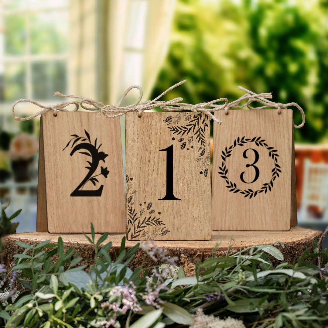 Wooden Table Numbers, Wedding Table Number, Table Number, Table Number