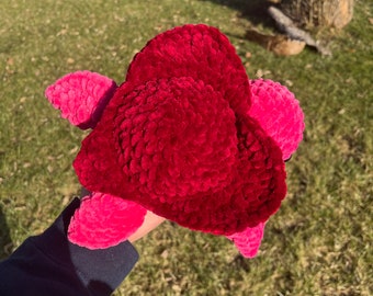 Crochet Heart Turtle Pattern – Amigurumi Stuffed Animal (PDF Download)