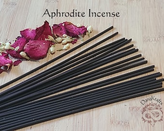 Aphrodite Goddess Handmade Ritual Incense - 15 Count.  Witchcraft Supplies and Decor.