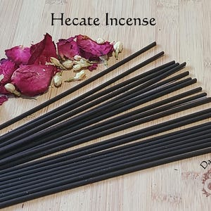 Hecate Handmade Incense Sticks 50 count | Witch Kit | Spell Kit | Witchcraft Supplies | Altar Tools | Offering