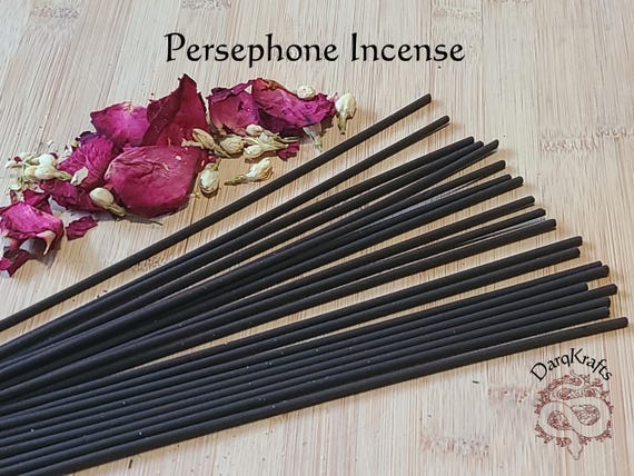 Persephone Handmade Ritual Incense Sticks: 15 Count.  Witchcraft Supplies and Decor.