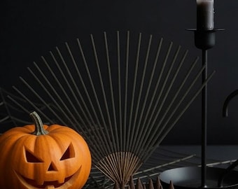 Fall Moon Hand-Dipped Incense Sticks and Cones | Autumn Magic | Halloween and Spooky Season Scent