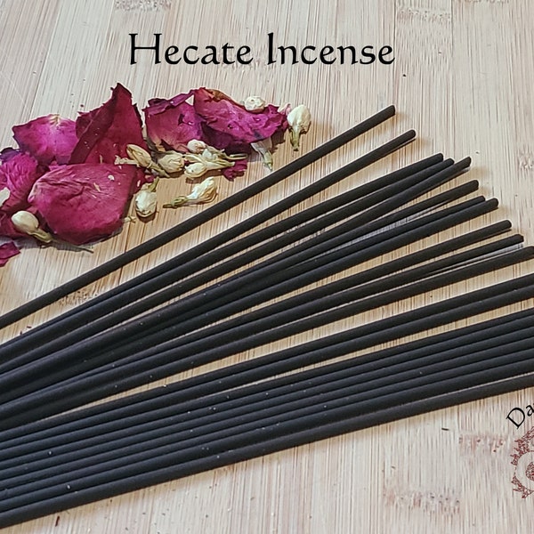 Hecate Dark Goddess handmade Incense Sticks - Keys to growth and transformation! Witchcraft Supplies and Altar Tools.