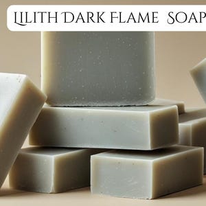 Lilith Dark Flame Handmade soaps - 4 oz soap!  Witch Kit | Spell Kit | Witchcraft Supplies | Altar Tools | Left-hand path offering