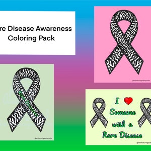 Rare Disease Awareness Coloring Pages for Kids and Adults Instant ...