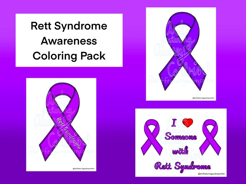 Coloring Pages For Rts Rett Syndrome Awareness Coloring Pages Ribbon Designs for Kids and ...