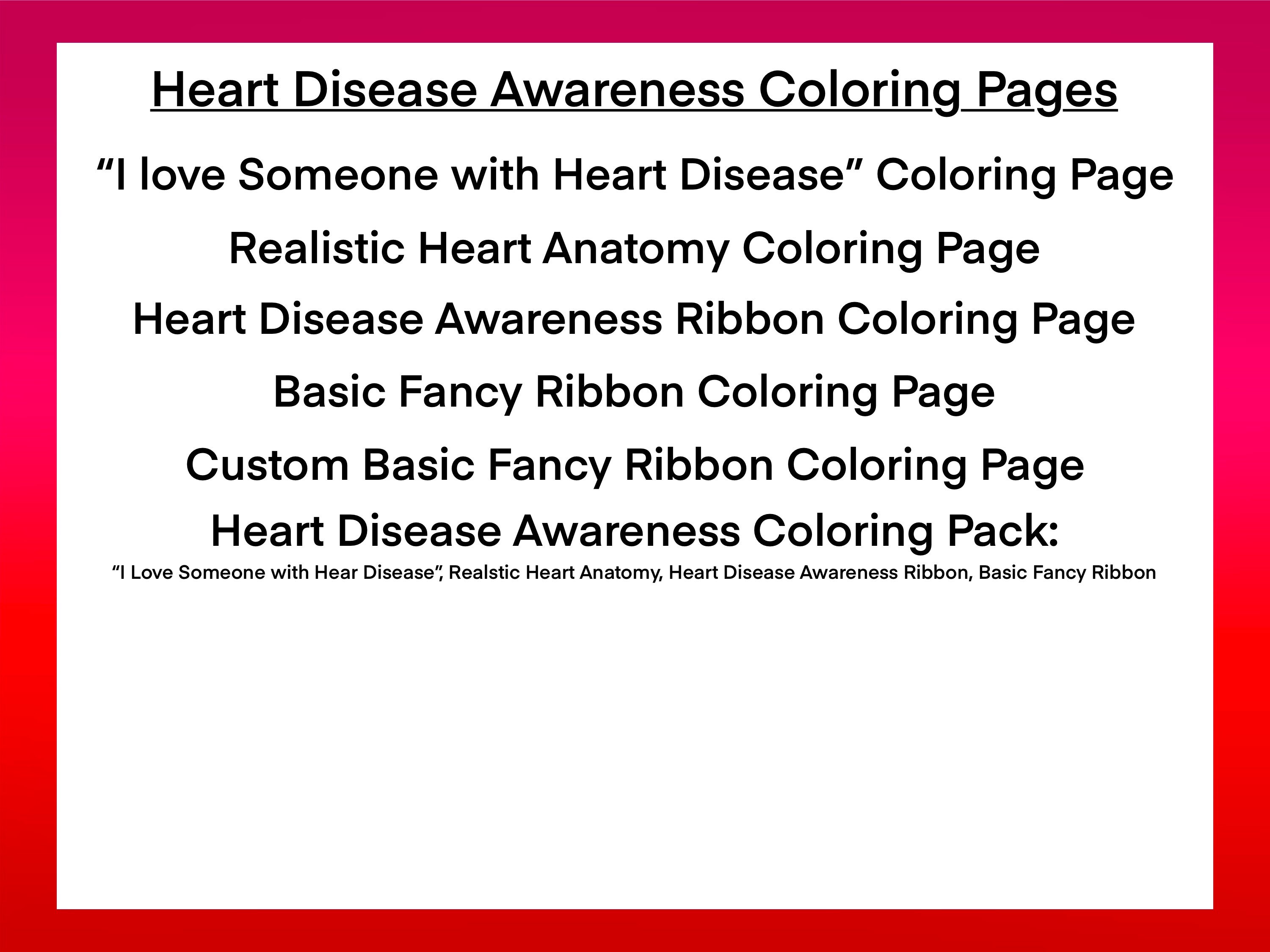 Realistic Heart Anatomy Coloring Page for Kids and Adults Instant Download Coloring Page Digital ...