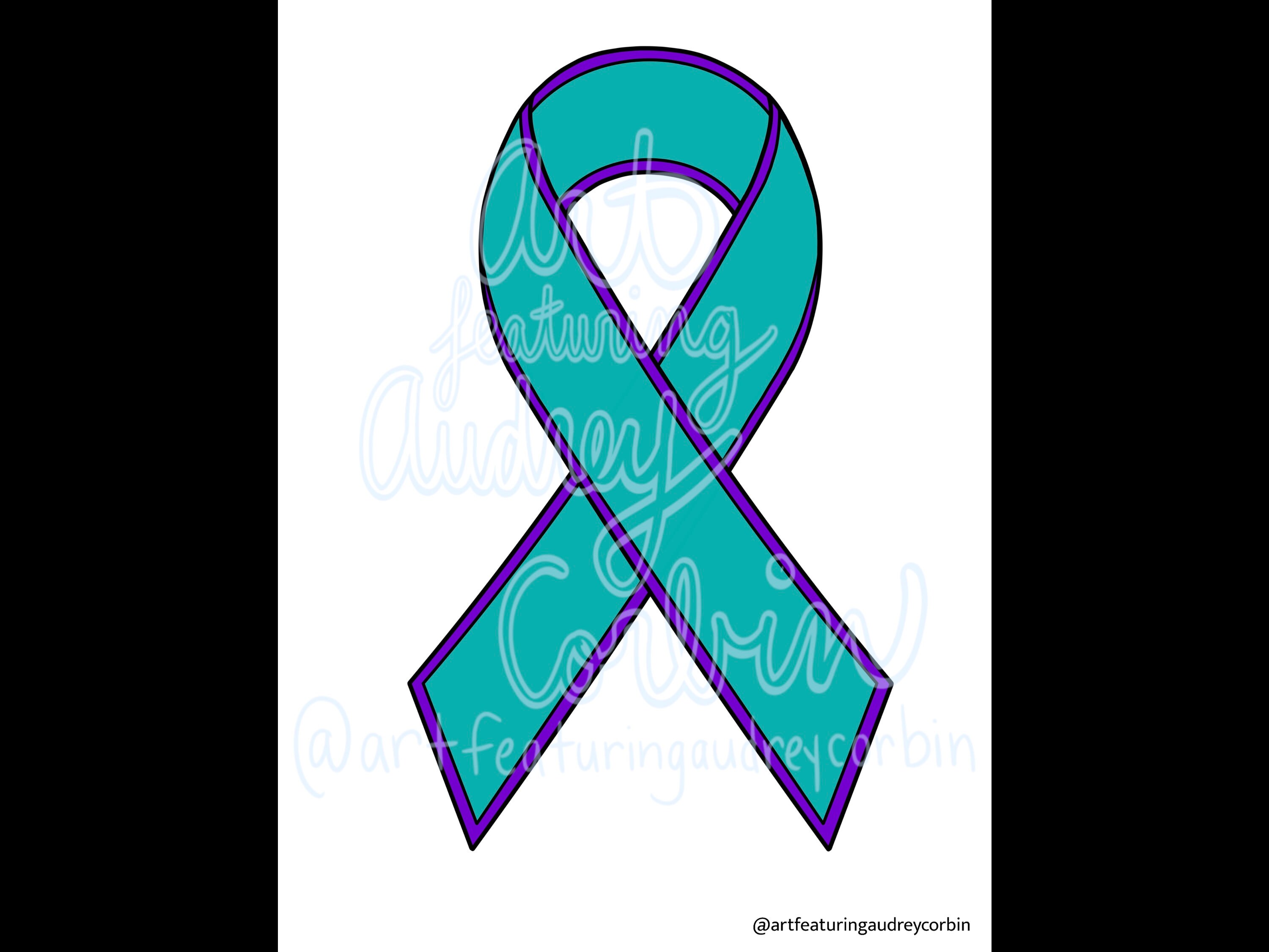 Basic Awareness Ribbon Coloring Page for Kids and Adults Digital ...
