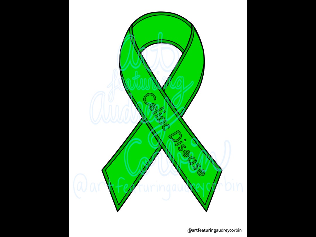 Celiac Disease Awareness Ribbon Coloring Page for Kids and Adults ...