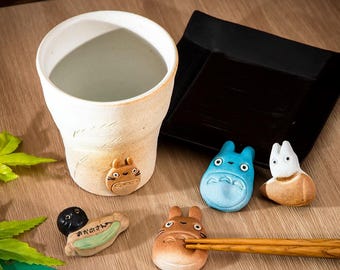 スタジオジブリ箸置き＆カップ - 限定コレクション