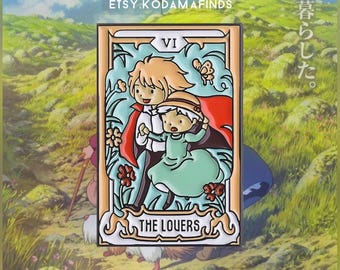 Przypinki z emalii do kart tarota Studio Ghibli - kolekcja limitowana