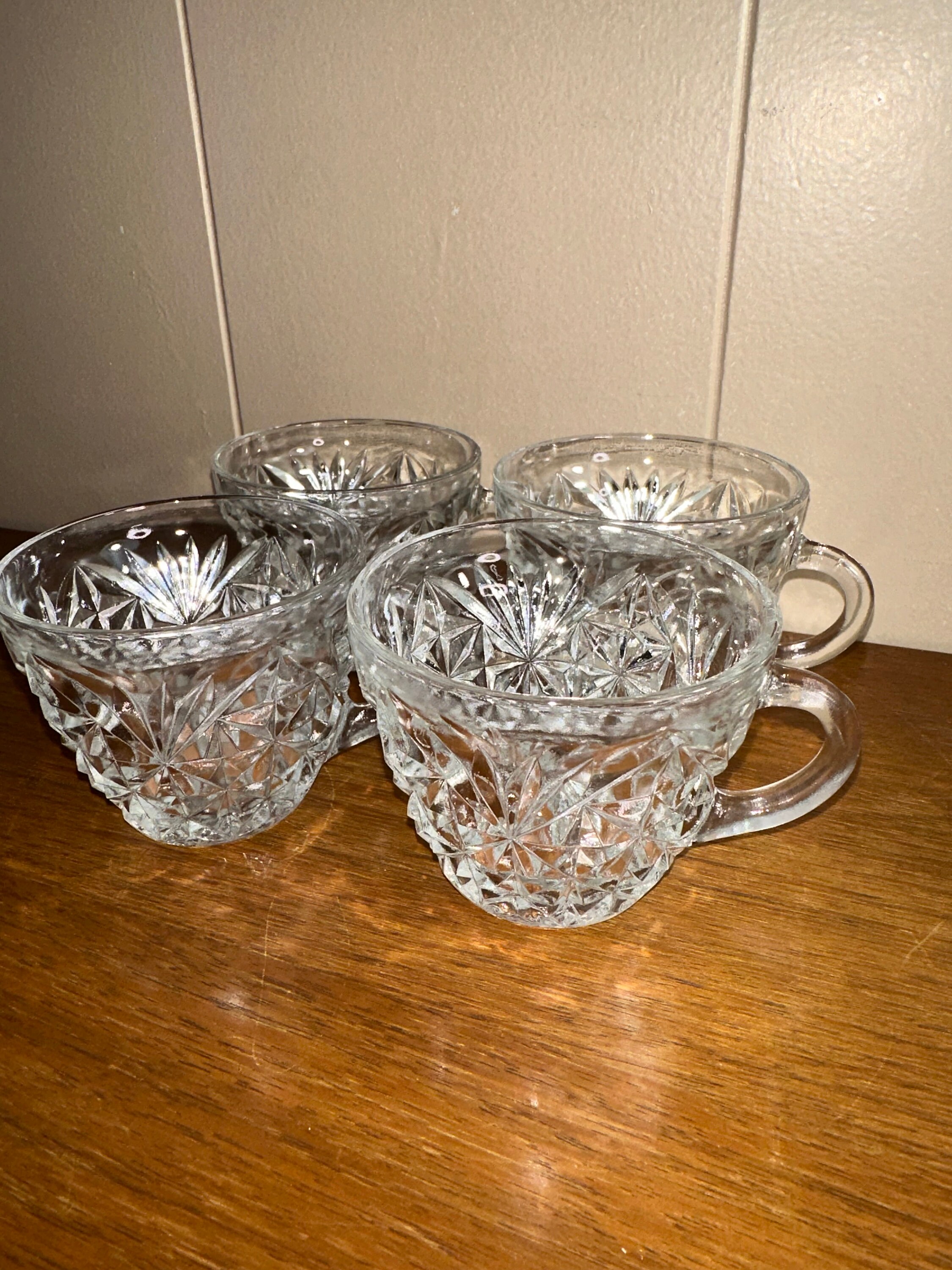 Vintage Set of 4 Anchor Hocking Cup - Etsy