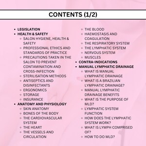 Brazilian Lymphatic Drainage Massage Editable Training Manual - Instant Download PLUS Free Consultation Form, Certificate & Aftercare Card image 3