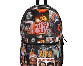 70s Homage Backpack, I love 70s, 70s made me, 80s Raised me, duffle bag, travel bag, travel, vacation item,