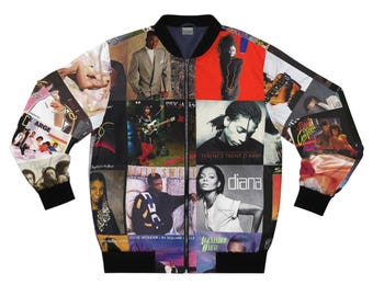 R&B Album Cover Collage Bomber Jacket