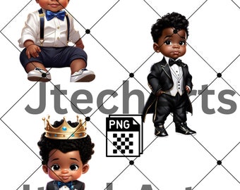 Black baby boy clipart PNG, baby shower, gender reveal, baby reveal, baby shower chip bags, Tshirt, sublimation png, clip art