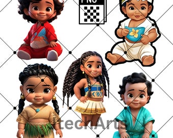 Polynesian Kids, Polynesian clipart, Polynesian PNG, chip bags, party favors, birthday party PNG, Samoan Clip art, samoan PNG