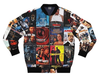 Movie Night Bomber Jacket, hoodie, bomber, bomber jacket, bomber jackets gift for him, gift for her, unisex jacket, the culture, 90s movie,