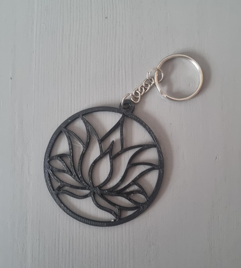 Lotus Flower Keyring - Etsy