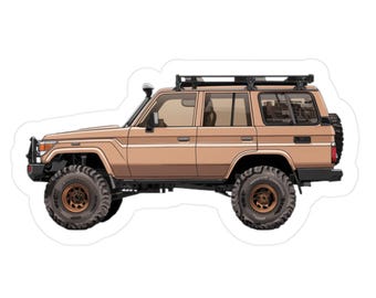 Toyota Landcruiser 76 Series Vinyl Sticker for 4WD Enthusiasts