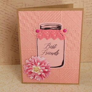 Best Friends Card, Handmade Greeting Card, Best Friends, Best Friends Gift, BFF Greeting Card, Gift for Friend, Besties, Papercrafts
