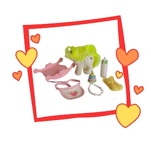 Vintage G1 My Little Pony Baby Surprise Playset