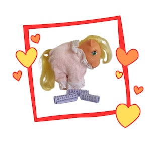 Vintage G1 My Little Pony Applejack w/ Sweet Dreams Pony Wear Outfit Hong Kong
