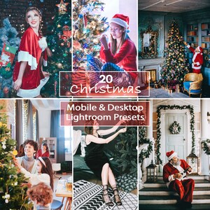20 Christmas Celebration Lightroom Mobile & Desktop Presets, Holiday Lightroom Presets,Festive Presets,Winter Presets,Snow,December