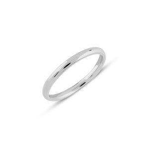 Eleganter Klassischer Silber Ehering, Breiten anpassbar 2mm,3mm,4mm,5mm,6mm,7mm,8mm - Zeitloser Unisex Schmuck für jeden Anlass