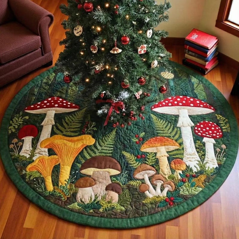 Fabric Woodland Tree Skirt main image 0