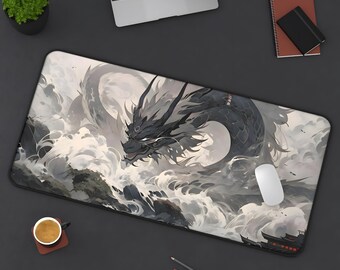 Dragon Mousepad | Mythical Creature Desk Mat | Gaming Mouse Pad | Fantasy-Inspired Design | Durable & Non-Slip
