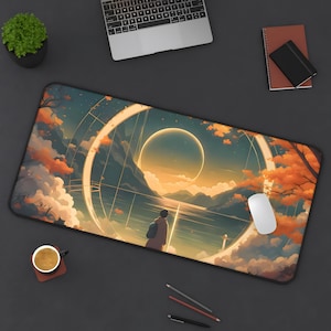 Anime Girl Mousepad | Cute Japanese Anime Desk Accessory | Gaming Mousepad | Comfortable & Aesthetic Mouse Mat | Perfect Gift for Anime Fans