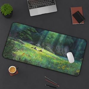 Anime Scenery Desk Mat | 3 Sizes Mouse Pad | Japanese Gaming Mousepad | 3 Size Mousepad