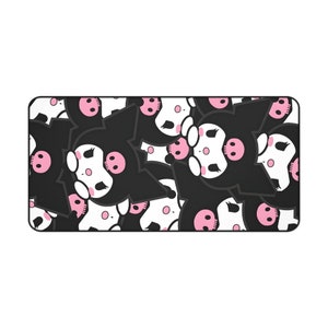 Kuromi Mouse Pad | Desk Mat Anime | Kuromi themed Gaming Mouse Pad XL | Cute Desk Decor | Kawaii Deskpad | Cute Desk Mat