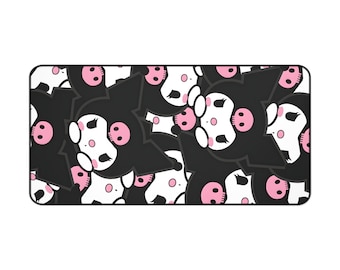 Kuromi Mouse Pad | Desk Mat Anime | Kuromi themed Gaming Mouse Pad XL | Cute Desk Decor | Kawaii Deskpad | Cute Desk Mat