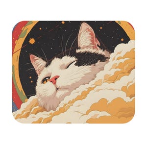 Niedliches Katzen Maus Pad | Kawaii Anime Schreibtischmatte | Kleines Gaming Mousepad | Entzückende Schreibtisch Dekoration | Katzenliebhaber Geschenk | Kawaii Büro Accessoire