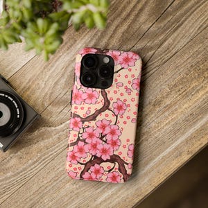 Sakura iPhone Case | Cherry Blossom Phone Cover | Japan Floral Case | Protective Glossy | Wireless Ready | Gift for Her