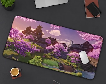 Anime Scenery Desk Mat | 3 Desk sized gaming mouse pad |  Mousepad | Anime Mousepad