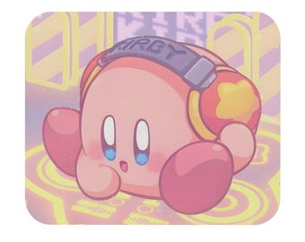 Kirby Mouse Pad | Cute Gaming Desk Mat XL | Adorable Kirby Design | Unique Office Decor | Gamer Gift | Kawaii Character Accessory